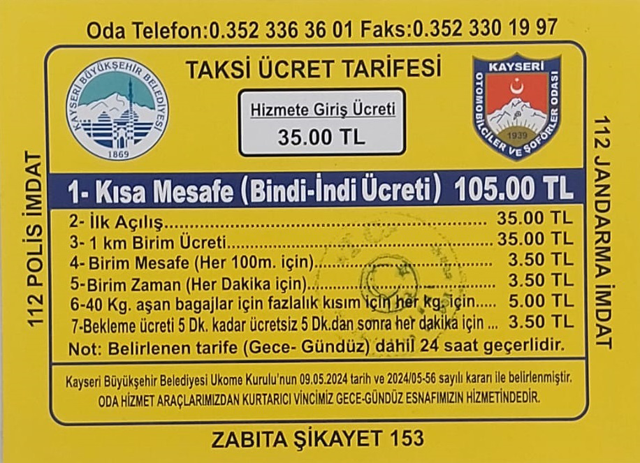 Kayseri Havaalan Taksi